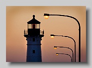 Lighthouse Duluth harbor